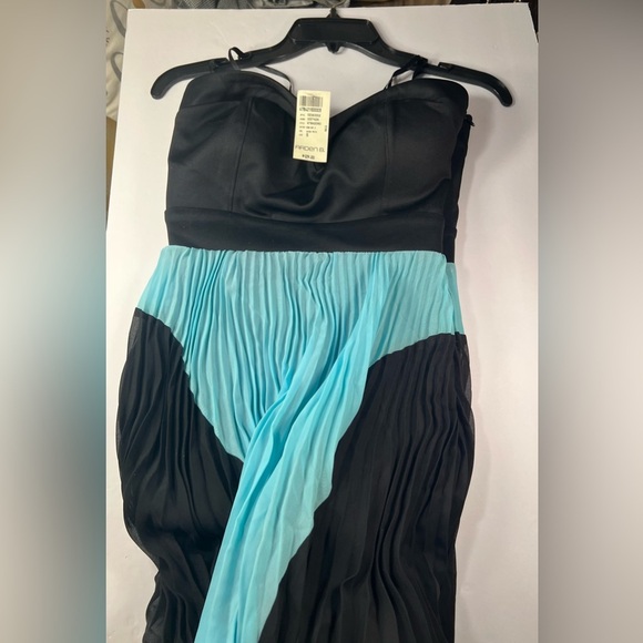 NWT ARDEN B Black and Blue Sleeveless Spaghetti Strap Maxi Dress size Sm… - Picture 1 of 16